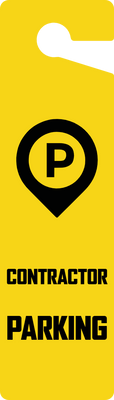 Custom Door Hangers for Contractor Parking