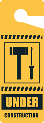 Custom Door Hangers for Under Construction