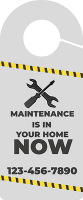 Custom Door Hangers for maintenance Now