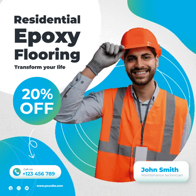 Custom Outdoor Yard Signs Multiple Sizes Residential Epoxy Flooring