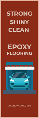 Custom Outdoor Yard Signs Multiple Sizes Garage Epoxy Flooring