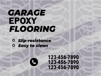 Custom Outdoor Yard Signs Multiple Sizes Garage Epoxy Floors