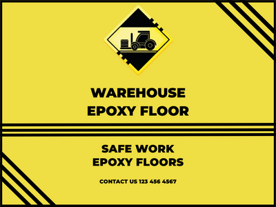 Custom Outdoor Yard Signs Multiple Sizes Warehouse Epoxy Floor