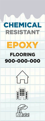 Custom Outdoor Yard Signs Multiple Sizes Chemical Resistant Epoxy Flooring
