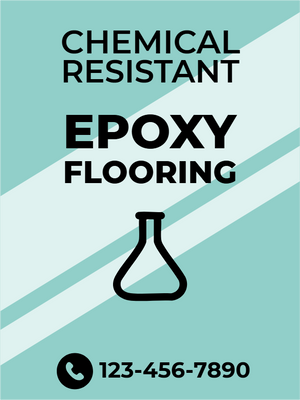 Custom Outdoor Yard Signs Multiple Sizes Chemical Resistant Epoxy Flooring Call