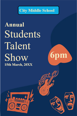Custom Outdoor Yard Signs Multiple Sizes Students Talent Show