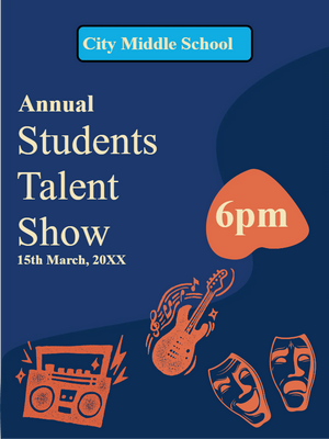 Custom Outdoor Yard Signs Multiple Sizes Students Talent Show