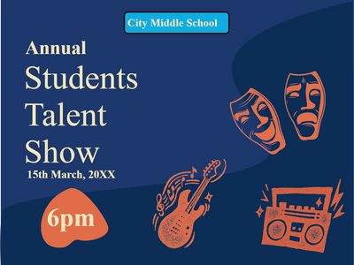 Custom Outdoor Yard Signs Multiple Sizes Students Talent Show