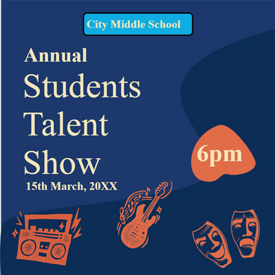 Custom Outdoor Yard Signs Multiple Sizes Students Talent Show