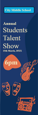 Custom Outdoor Yard Signs Multiple Sizes Students Talent Show