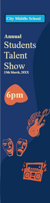 Custom Outdoor Yard Signs Multiple Sizes Students Talent Show