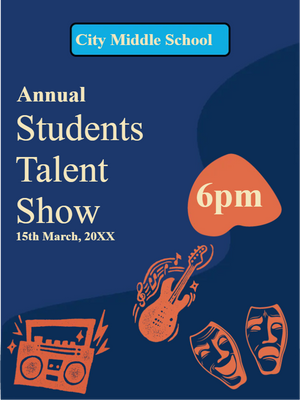 Custom Outdoor Yard Signs Multiple Sizes Students Talent Show