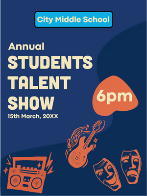Custom Outdoor Yard Signs Multiple Sizes Students Talent Show
