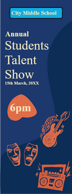 Custom Outdoor Yard Signs Multiple Sizes Students Talent Show
