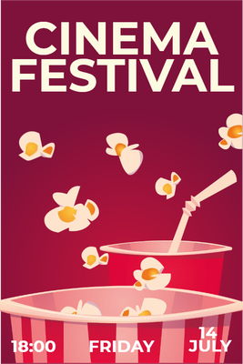 Custom Outdoor Yard Signs Multiple Sizes Cinema Festival