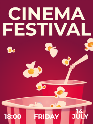 Custom Outdoor Yard Signs Multiple Sizes Cinema Festival