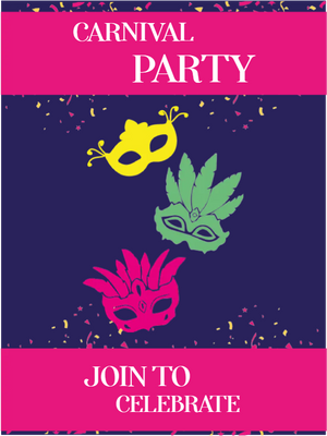 Custom Outdoor Yard Signs Multiple Sizes Carnival Party