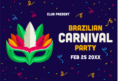 Custom Outdoor Yard Signs Multiple Sizes Brazilian Carnival Party