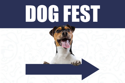Custom Outdoor Yard Signs Multiple Sizes Dog Fest