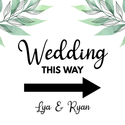 Custom Outdoor Yard Signs Multiple Sizes Wedding This Way