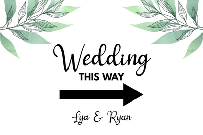 Custom Outdoor Yard Signs Multiple Sizes Wedding This Way