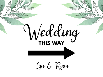 Custom Outdoor Yard Signs Multiple Sizes Wedding This Way
