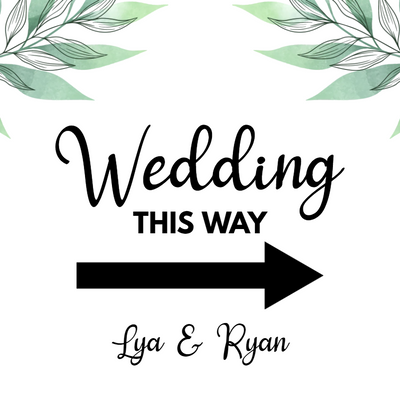 Custom Outdoor Yard Signs Multiple Sizes Wedding This Way