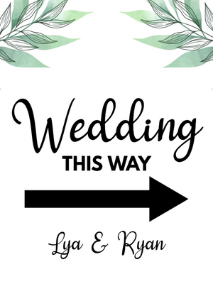 Custom Outdoor Yard Signs Multiple Sizes Wedding This Way