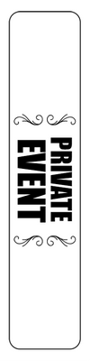 Custom Outdoor Yard Signs Multiple Sizes Private Event