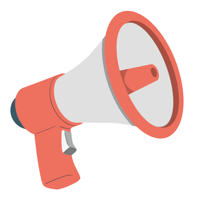 Custom Outdoor Yard Signs Multiple Sizes Megaphone