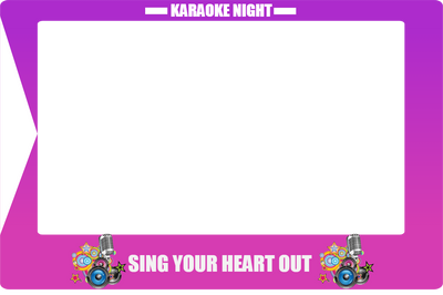 Custom Selfie Frame Karaoke Night