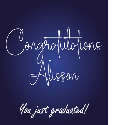 Custom Outdoor Foam Board Signs Congratulations