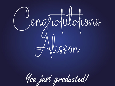 Custom Outdoor Foam Board Signs Congratulations