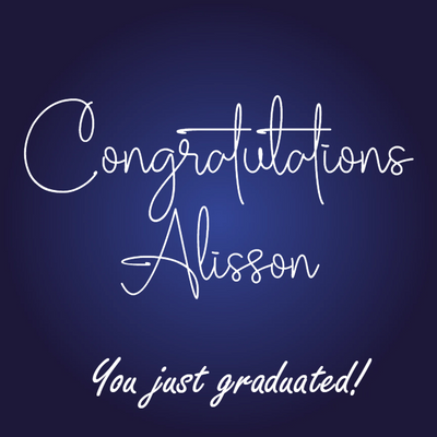 Custom Outdoor Foam Board Signs Congratulations