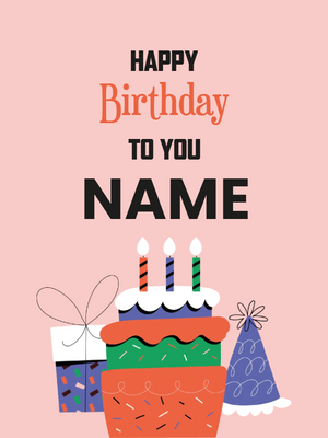 Custom Outdoor Foam Board Sign Happy Birthday
