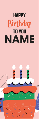 Custom Outdoor Foam Board Sign Happy Birthday