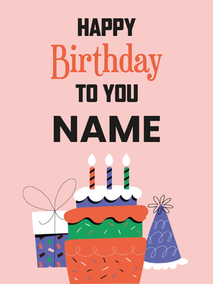 Custom Outdoor Foam Board Sign Happy Birthday