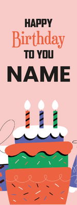 Custom Outdoor Foam Board Sign Happy Birthday