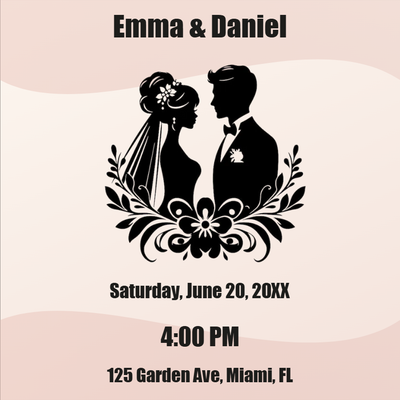 Custom Outdoor Foam Board Signs Emma & Daniel