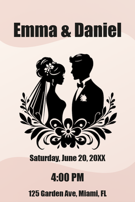 Custom Outdoor Foam Board Signs Emma & Daniel