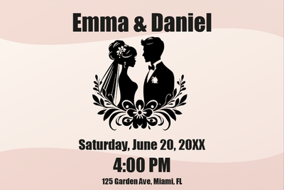 Custom Outdoor Foam Board Signs Emma & Daniel