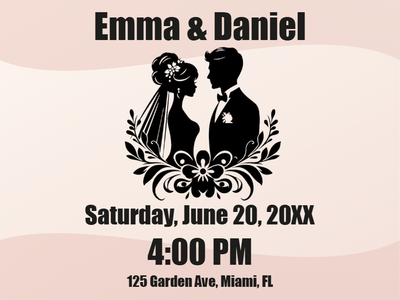 Custom Outdoor Foam Board Signs Emma & Daniel