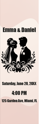Custom Outdoor Foam Board Signs Emma & Daniel