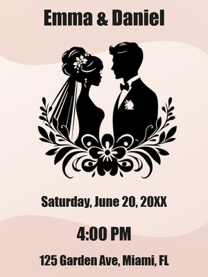 Custom Outdoor Foam Board Signs Emma & Daniel
