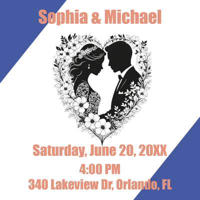 Custom Outdoor Foam Board Signs Sophia & Michael