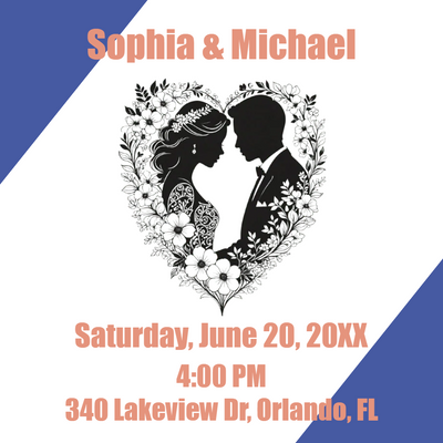 Custom Outdoor Foam Board Signs Sophia & Michael