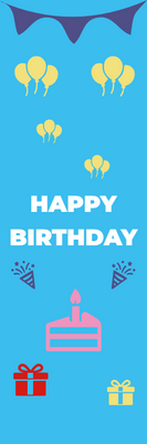 Custom Outdoor Foam Board Signs Happy Birthday