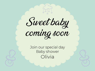 Custom PVC Foam Boards Multiple Sizes Stars & Pacifiers