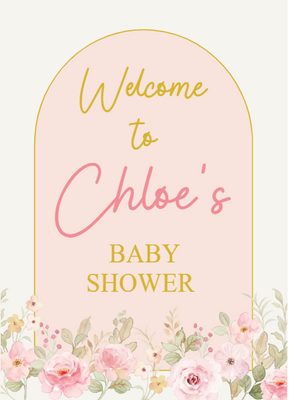 Custom Outdoor Foam Board Signs Welcome to Chloe’s