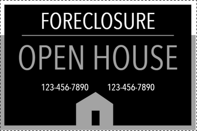 Custom Outdoor Yard Signs Multiple Sizes Foreclosure Open House